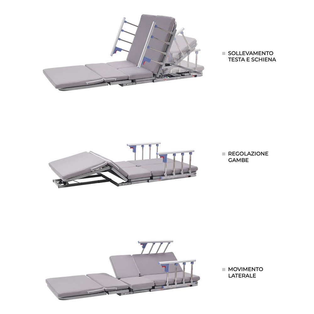 Inpatient beds - Antano Motorized Mobile Network With Four Motors For Hospital Beds