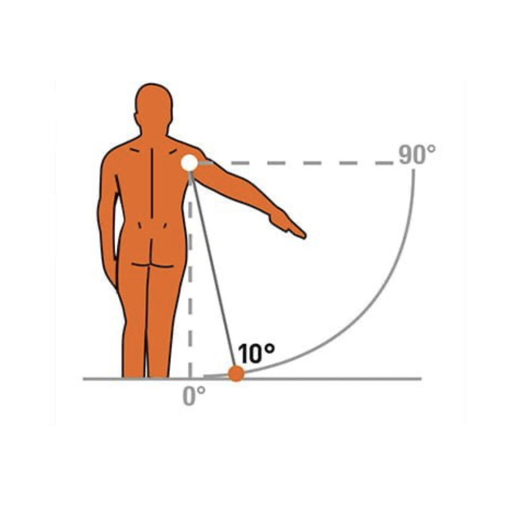 Shoulder braces - Ro+Ten Omoplus 2.0 Left Shoulder Immobilizer Brace, 10-degree Abduction