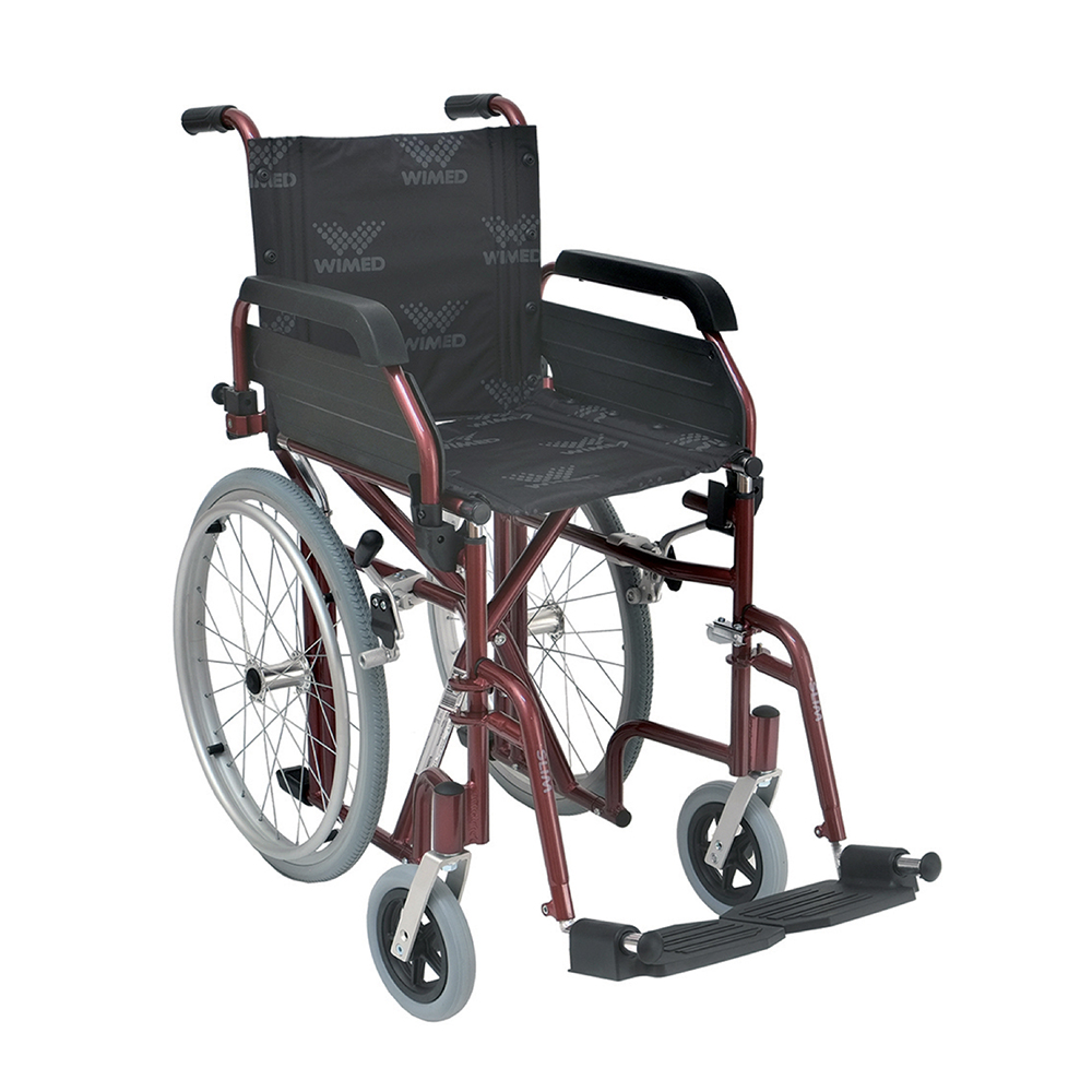 Wheelchairs for the disabled - Wimed Slim Plus Wheelchair For Disabled People, Self-propelled For Narrow Passages