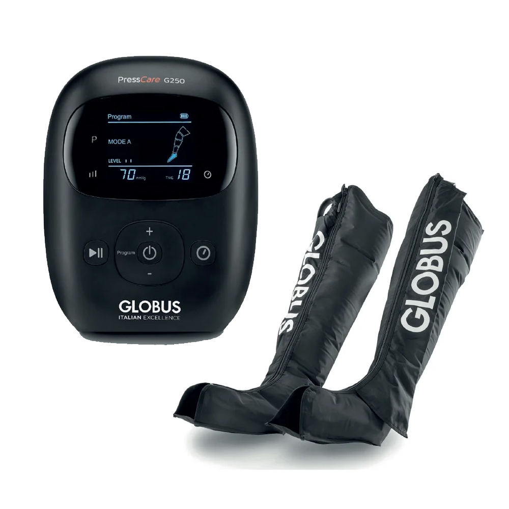 Pressotherapy - Globus Presscare G250 Professional Pressotherapy Device And 2 Leg Warmers