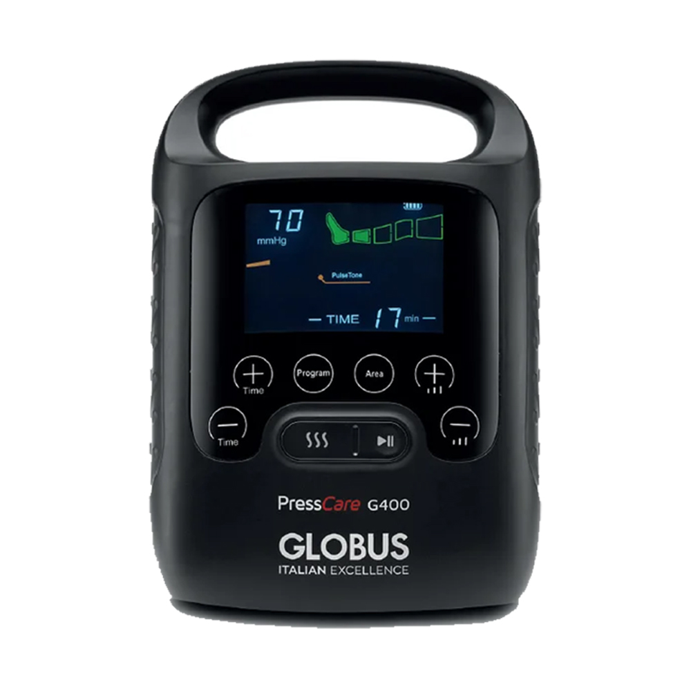 Pressotherapy - Globus Presscare G400 Professional Pressotherapy Device And 2 Leg Warmers