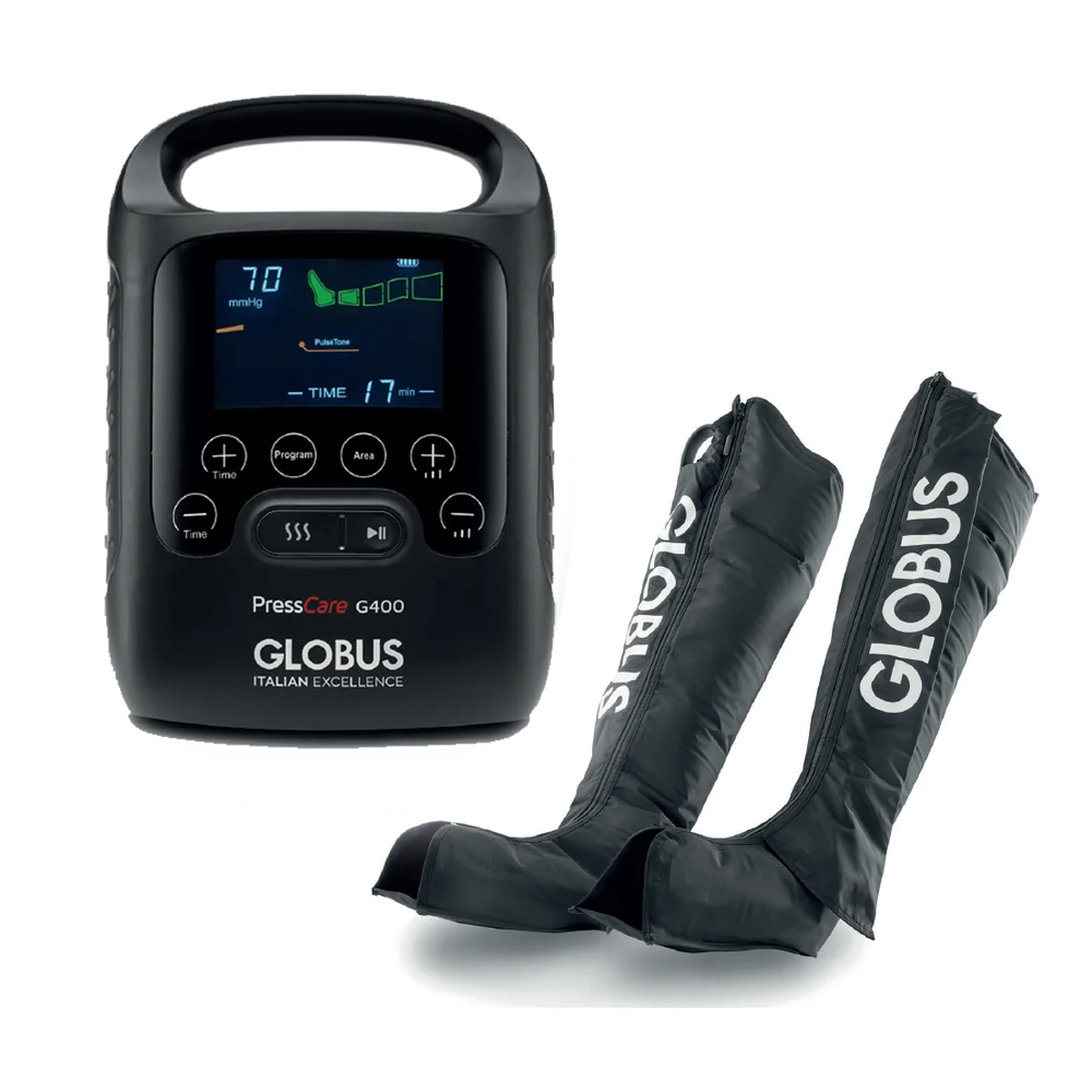 Pressotherapy - Globus Presscare G400 Professional Pressotherapy Device And 2 Leg Warmers