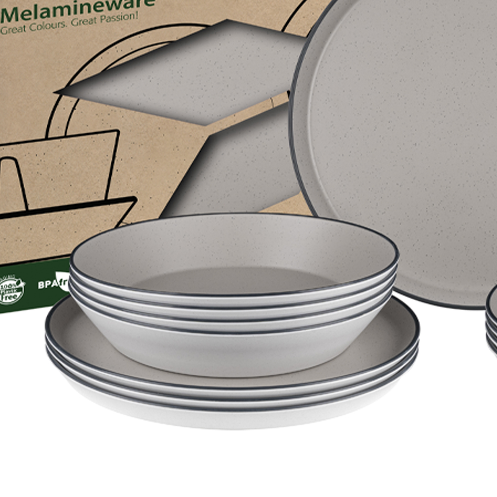Tableware set - Brunner Melamine Dinnerware Set Lunch Box Iconic Compack