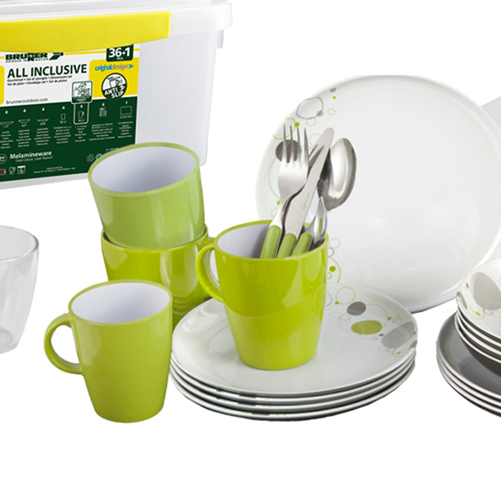 Tableware set - Brunner All Inclusive Space 36-piece Melamine Tableware Set