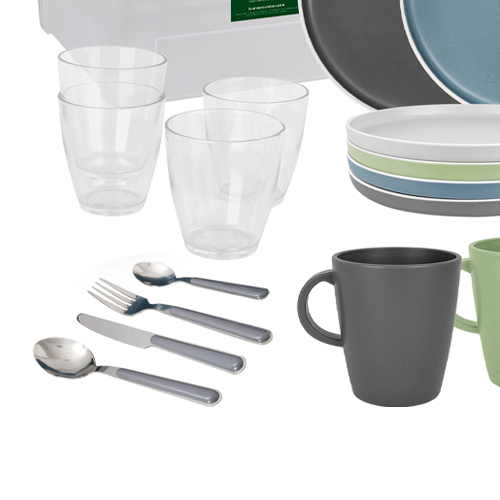 Tableware set - Brunner All Inclusive Dolomit Complete Camping Tableware Set
