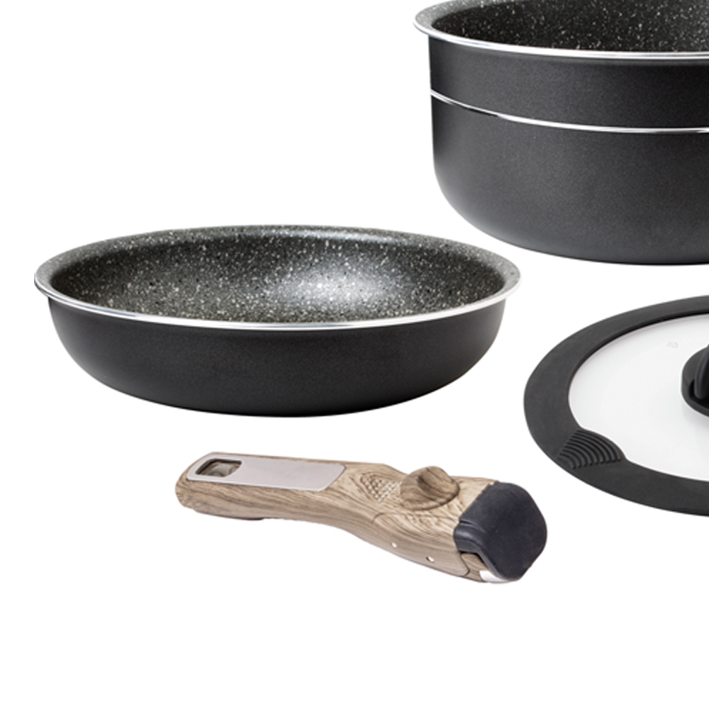 Pots and Pans - Brunner Pirate Spacemaster Outdoor Camping Cookware Set, Diameter 22cm