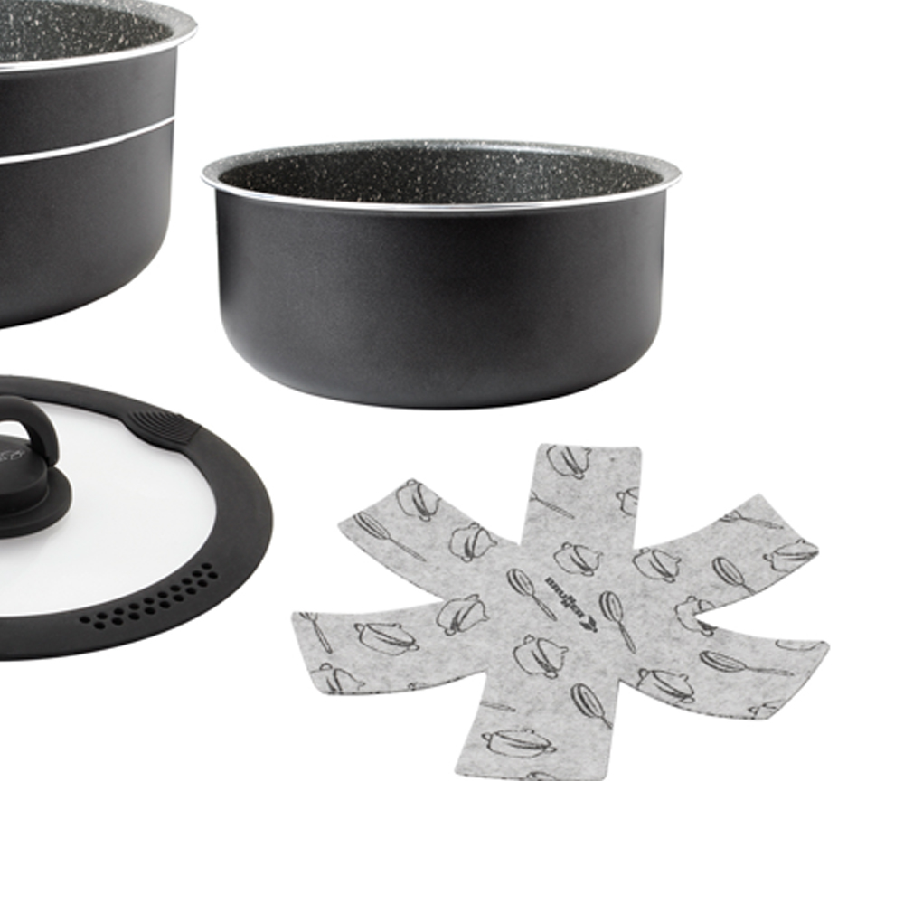Pots and Pans - Brunner Pirate Spacemaster Outdoor Camping Cookware Set, Diameter 22cm