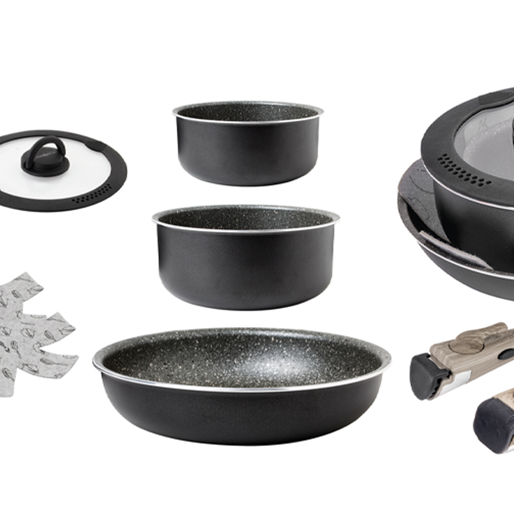 Pots and Pans - Brunner Pirate Spacemaster Outdoor And Camping Cookware Set, Diameter 26cm