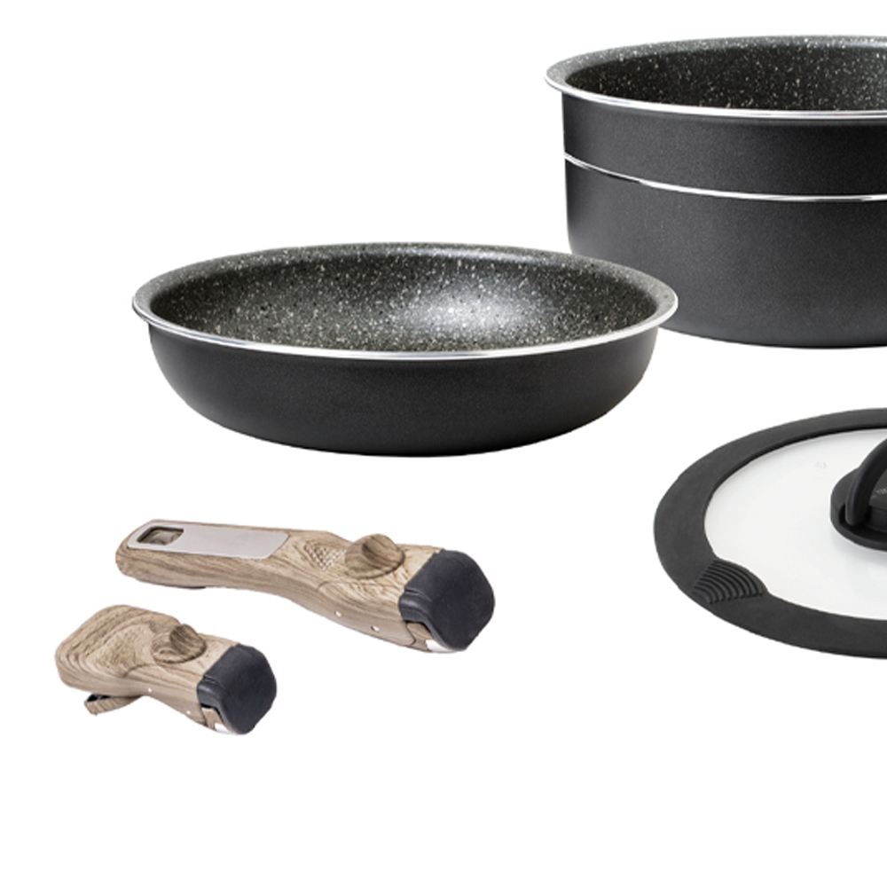 Pots and Pans - Brunner Pirate Spacemaster Outdoor Camping Cookware Set, Diameter 24cm