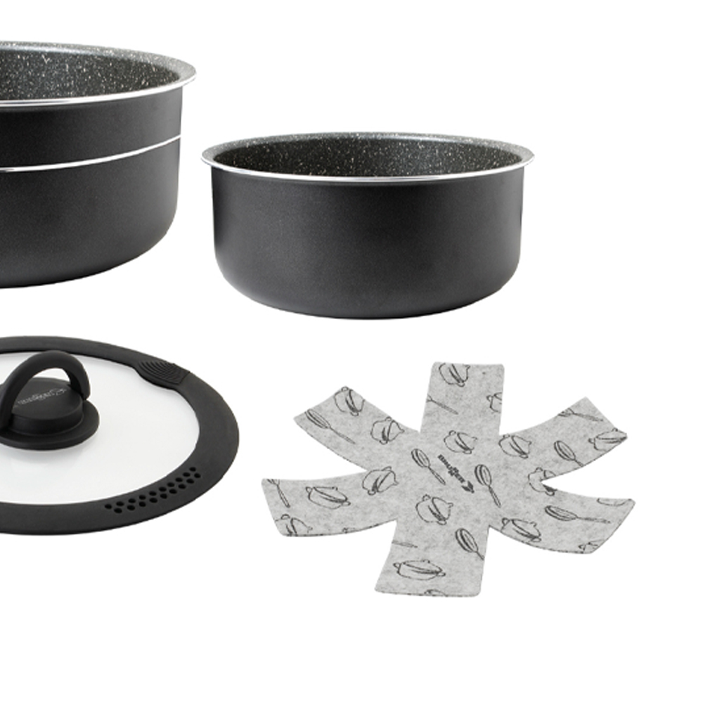 Pots and Pans - Brunner Pirate Spacemaster Outdoor Camping Cookware Set, Diameter 24cm